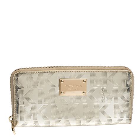 michael kors wallet zip replacement gold pull|More.